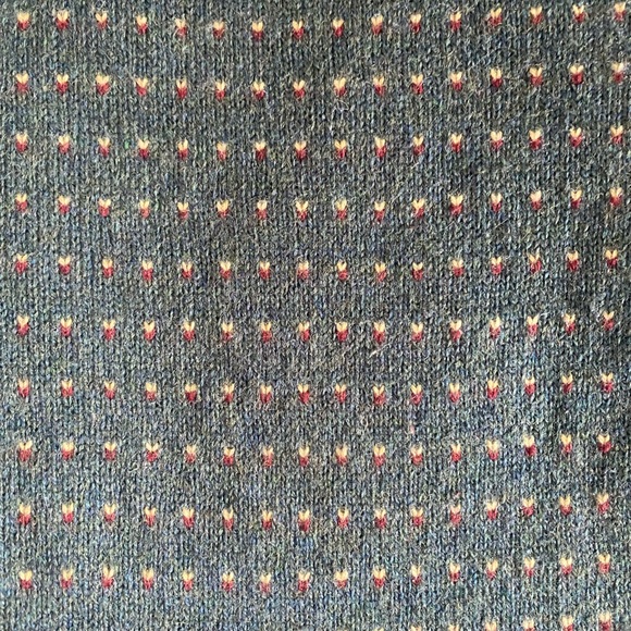 Vintage wool sweater birdseye print medium - Picture 2 of 4